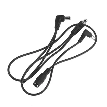 Vitoos 3-полосный электрод гирляндная цепь жгут проводов кабель медный провод для гитарных эффектов адаптер питания разветвитель черный