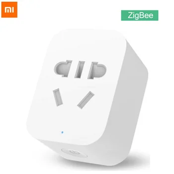 Xiaomi Smart Socket Plug Версия Zigbee WiFi Беспроводной Адаптер для Удаленной Розетки Включение и Выключение Таймера Питания с помощью Smart Mi APP