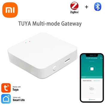 Xiaomi Tuya Smart Gateway Hub, многомодельный мост для умного дома, Wi-Fi, Bluetooth, Совместимое приложение ZigBee, Беспроводной пульт дистанционного управления Alexa