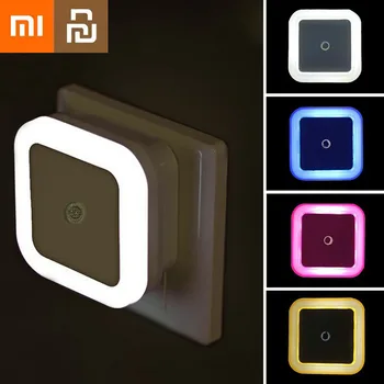 Xiaomi Youpin Mini LED Night Light, настенный светильник, Маленький квадратный светильник для спальни, прихожей, лестницы, украшения коридора