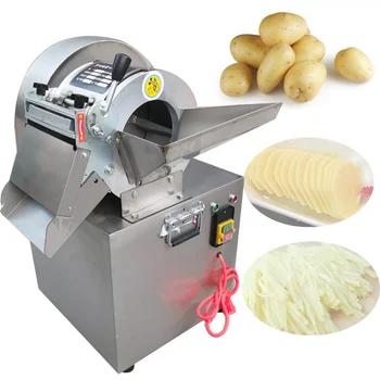 Автоматическая машина для резки овощей, коммерческая многофункциональная машина для измельчения картофеля и редиса