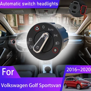 Автоматический выключатель фар для Volkswagen VW Golf Sportsvan 2016 ~ 2020 Автомобильные аксессуары Автоматическое обновление модификаций тюнинга 2017 2018