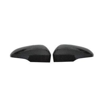 Автомобильная черная крышка зеркала заднего вида из углеродного волокна для Ford Стандарт США Mondeo Fusion 2013-2021