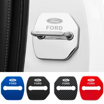 Автомобильные аксессуары Украшение Дверного замка Защитная крышка Чехол с эмблемой для Ford Focus Fiesta Ranger Mondeo Kuga Escape Ecosport