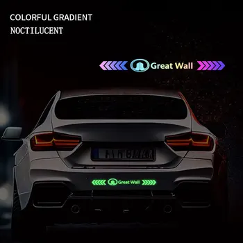 Автомобильные светоотражающие наклейки с предупреждением о безопасности от царапин, светящаяся наклейка для cupar GMC kamaz TYPER abarth Alfa Romeo Audi BMW benz
