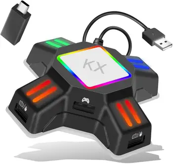 Адаптер-конвертер игровой клавиатуры и мыши KX для Nintend Switch/ Xbox Series X / S / Xbox One X / PS4 /PS3 /FPS