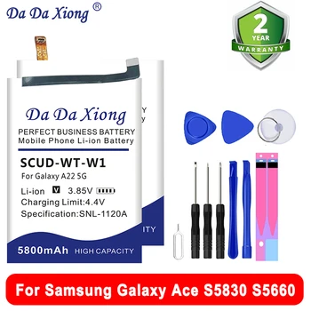 Аккумулятор EB-BA336ABY SCUD-WT-W1 для Samsung Galaxy Note Tab Active Ace S5830 T365 4 A22 A23 F23 S22 M52 A53 Plus Ultra 5G + Инструмент