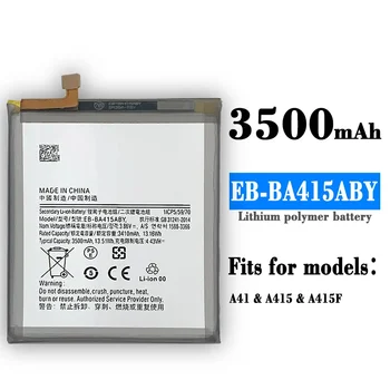 Аккумулятор EB-BA415ABY для Samsung Galaxy A415 A41 A415F, аутентичный аккумулятор для телефона, литиевая батарея емкостью 3500 мАч