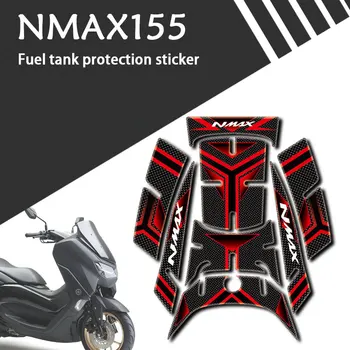 Аксессуары для мотоциклов Декоративная защитная накладка на бак 3D-наклейка Отражающая наклейка для YAMAHA NMAX155, NMAX125 2020