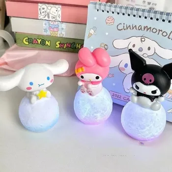 Аниме Мультфильмы Sanrio Kuromi My Melody Moon Лампа Подарок для пары Украшение офиса Креативная лампа для защиты глаз Подарок для ребенка
