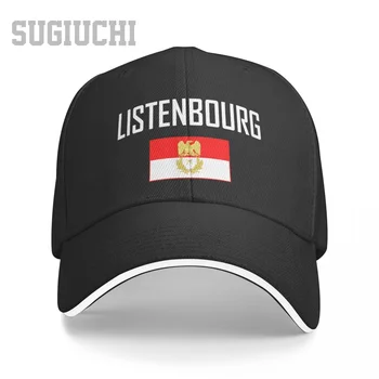 Бейсбольная кепка унисекс с флагом Листенбурга и шрифтом 