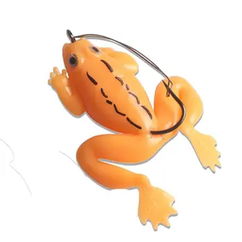 Бионическая приманка для прыжковой лягушки Реалистичная силиконовая приманка для громовой лягушки Мягкая мини-приманка для ловли карпа