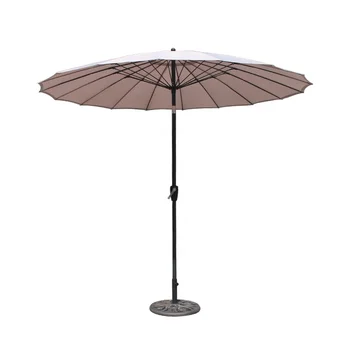 большой наружный зонт для патио с кривошипной ручкой диаметром 10 ' 24 ребра и диаметром основания