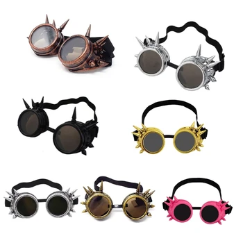 Винтажные очки в стиле стимпанк, очки, готические очки для костюмов для косплея, Ветрозащитные солнцезащитные очки, мужские женские
