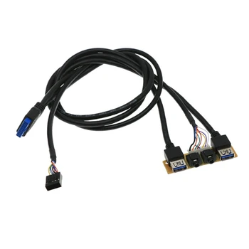 Внутренний кабель USB3.0 + USB3.0 на передней панели, порт ввода-вывода, плата внутренней линии челнока