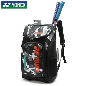 Высококачественная сумка для бадминтонных ракеток YONEX Сумка для теннисных ракеток Многофункциональный Спортивный рюкзак с обувной коробкой большой емкости Унисекс