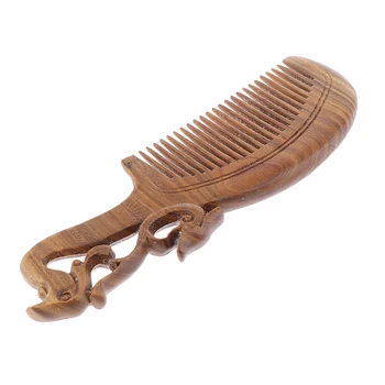Деревянная расческа для волос с антистатическим массажем Обычная Ручная работа для детей