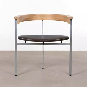Деревянный обеденный стул винтажного дизайна Классическое Ретро Середины века Офисные стулья для гостиной Садовые Cadeiras Уличная мебель