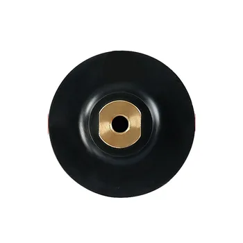 Держатель для полировки Резиновая подложка Шлифовальный диск Черный для угловой шлифовальной машины Hook & Loop M10 M14 Резиновая подложка Новая