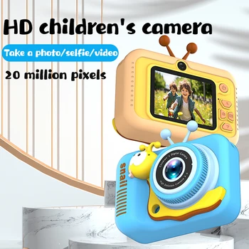 Детская цифровая камера видеомагнитофон HD 1080P IPS с 2-дюймовым экраном Портативная детская камера для мальчиков и девочек в возрасте от 3 до 12 лет