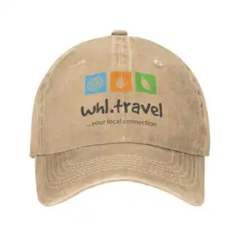 Джинсовая кепка с логотипом WHL Travel высшего качества, бейсболка, вязаная шапка