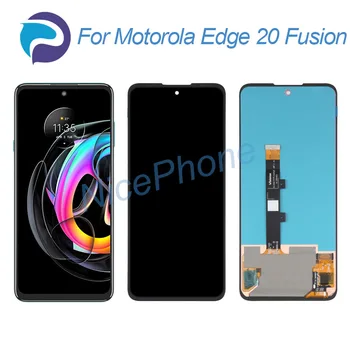 для Motorola Edge 20 Fusion ЖК-дисплей, сенсорный экран, дигитайзер в сборе, замена для Moto Edge 20 Fusion ЖК-дисплей