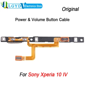 Для Sony Xperia 10 IV Оригинальная кнопка включения и кнопка регулировки громкости, сменная деталь гибкого кабеля