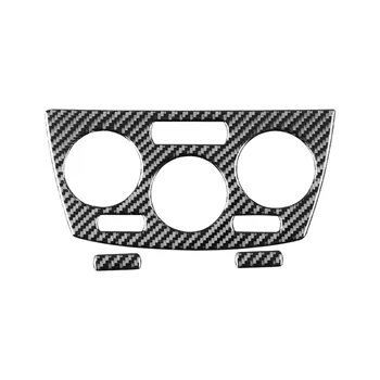 Для Subaru Forester 2009-2012 Наклейка для отделки крышки воздуховода центрального управления автомобилем из мягкого углеродного волокна