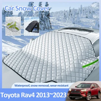 Для Toyota Rav4 XA40 XA50 XLE Hybrid 2013 ~ 2023 Снежные Покровы, Ветровые Стекла, Защита От Льда, Зимние Наружные Аксессуары для Авто