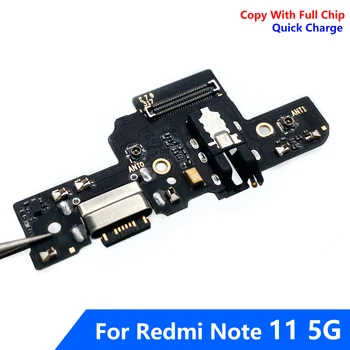 Для Xiaomi Redmi NOTE 11 USB-порт для зарядки, док-станция, розетка, разъем для зарядки, гибкий кабель Redmi Note 11, акция 5G