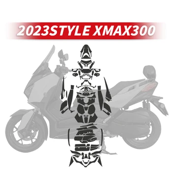 Для YAMAHA XMAX 300 2023 года выпуска Аксессуары для мотоциклов Последняя модель Защитная наклейка из углеродного волокна Наклейки Отличительные знаки