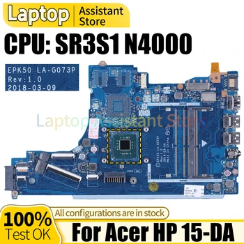 Для материнской платы ноутбука HP 15-DA LA-G073P L49978-601 SR3S1 N4000 Материнская плата ноутбука