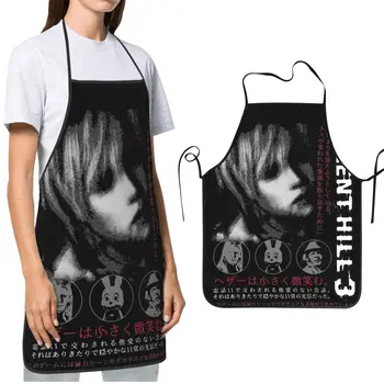 Женщины Мужчины Шеф-Повар Кухонные Фартуки Для Приготовления Пищи Heather Silent Hill 3 Horror Game Фартук Для Выпечки Регулируемый Шейный Ремень Водо- и Маслостойкий