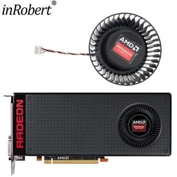 Замена вентилятора видеокарты для AMD Radeon R9 380X 4 ГБ 75 мм BFB1012SHA01 Вентилятор охлаждения видеокарты