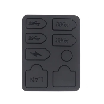 Защита от пыли для PS 5 LAN Type-C USB-док-станция Игровые аксессуары Черный
