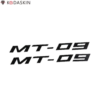 Карбоновые наклейки для мотоциклов KODASKIN, черные эмблемы, логотипы, декоративные наклейки для YAMAHA MT-09 MT09