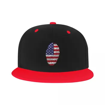 Классическая бейсбольная кепка унисекс США с отпечатками пальцев для взрослых, национальная гордость, регулируемая хип-хоп шляпа для мужчин и женщин на открытом воздухе