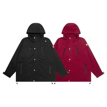 Классический Новый Фасон Красный Черный CAVEMPT Уличное Пальто Куртка для Мужчин Женщин CAV EMPT Ветрозащитные Винтажные Куртки