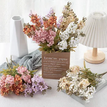 Красивый 5-головчатый гиацинт, искусственный шелковый цветок, украшение дома, обеденного стола, реквизит для мероприятий в свадебном зале