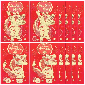 Красные карманы для денег, Китайские Счастливые Денежные Конверты, Годовые Красные Конверты, Денежные Конверты, Денежные мешки в произвольном стиле