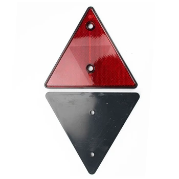 Красный треугольный отражатель для прицепа, Светоотражающие треугольники для столбов ворот, автобус-караван