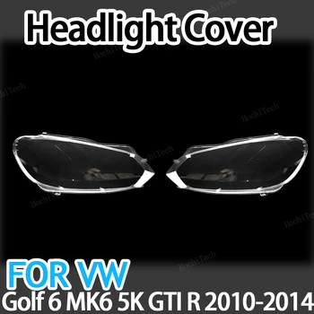 Крышка объектива фары автомобиля Прозрачный головной фонарь Корпус лампы Защита объектива от света для Volkswagen VW Golf 6 MK6 GTI R 2010-2014