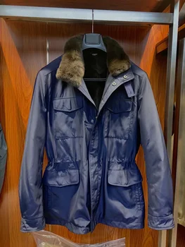 Куртка BILLIONAIRE OECHSLI толстая Зимняя теплая, сшитая на заказ из высококачественной бобровой шерсти, Новое Прямое мужское пальто европейского размера 46-60