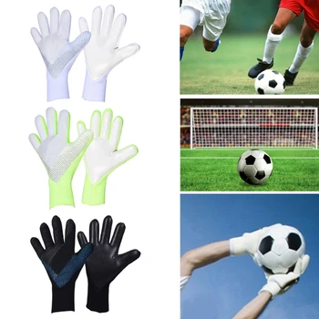 Латексные защитные перчатки для взрослых с утолщенной защитой, спортивные футбольные вратарские перчатки R66E