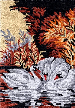 Лебединое озеро наборы крючков с большими защелками набор для вышивания ковров Аксессуары и материалы для хобби и рукоделия пластиковое полотно для сумки и коврика