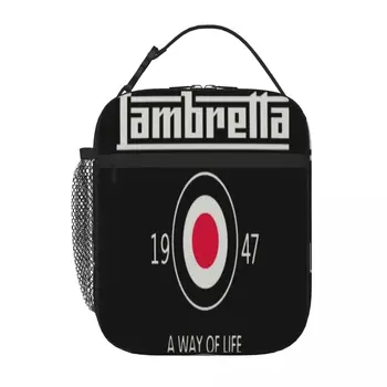 Логотип Lambretta Nam Ao Phong Co Thuyen, сумка для ланча, Термоконтейнер, Изолированная сумка для ланча