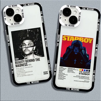 Минималистичный Плакат The Weeknd Прозрачный Чехол Для Телефона Samsung Galaxy S23 Ultra 5G S22 Plus S21 S20 FE Note 20 С Ударопрочным Мягким Покрытием