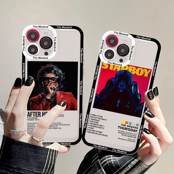 Минималистичный чехол для телефона The Weeknd для iPhone 14 13 12 11 Pro Max Mini X Xs XR 6 7 8 Plus SE 2020 Прозрачный чехол