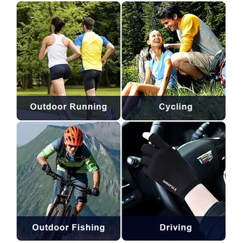 Многофункциональные перчатки для занятий спортом, езды на велосипеде и облегчения артрита, компрессионные перчатки без пальцев