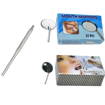 Многофункциональные стоматологические зеркальные инструменты Стоматологическое зеркало Ручка зеркала из нержавеющей стали Инструменты для ухода за полостью рта